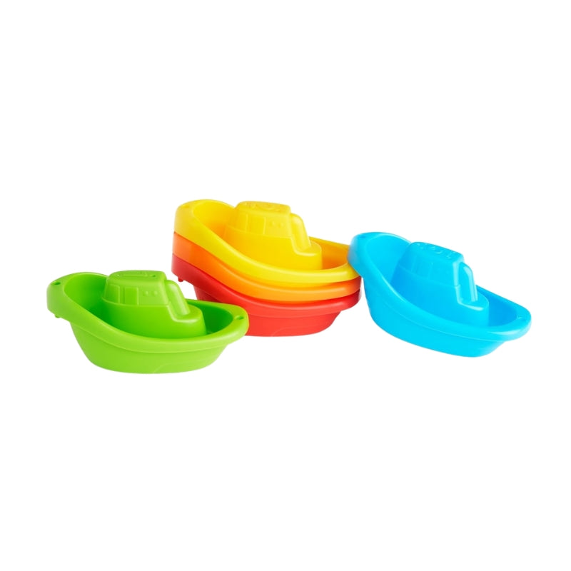 Fleet of Five Boat Bath Toys