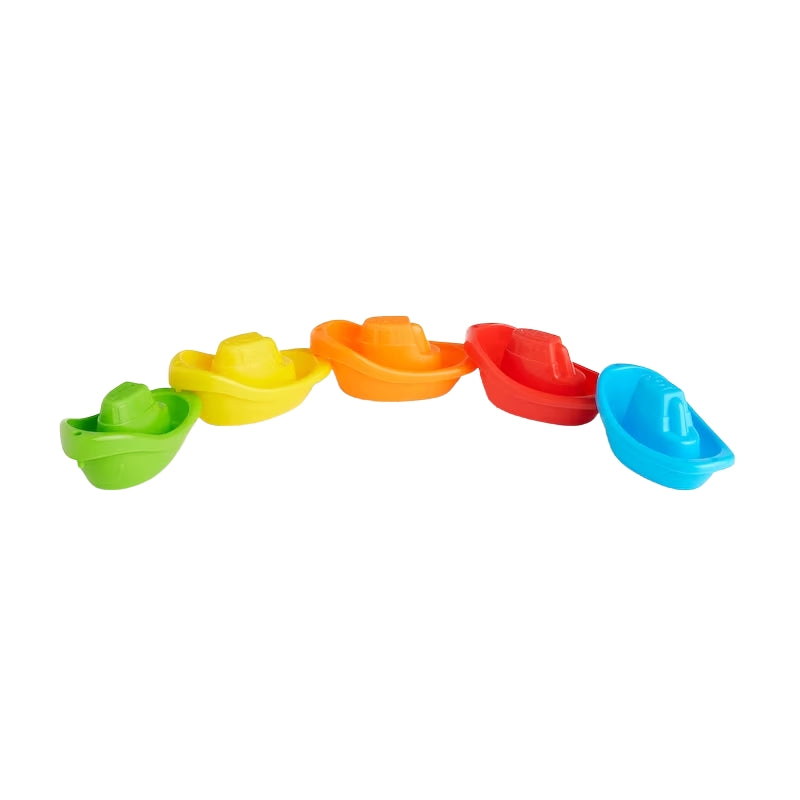 Fleet of Five Boat Bath Toys