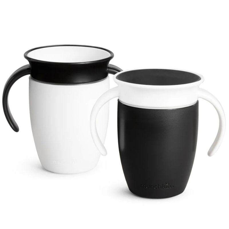 Miracle 360° Black & White 7 oz Trainer Cup - 2 Pack