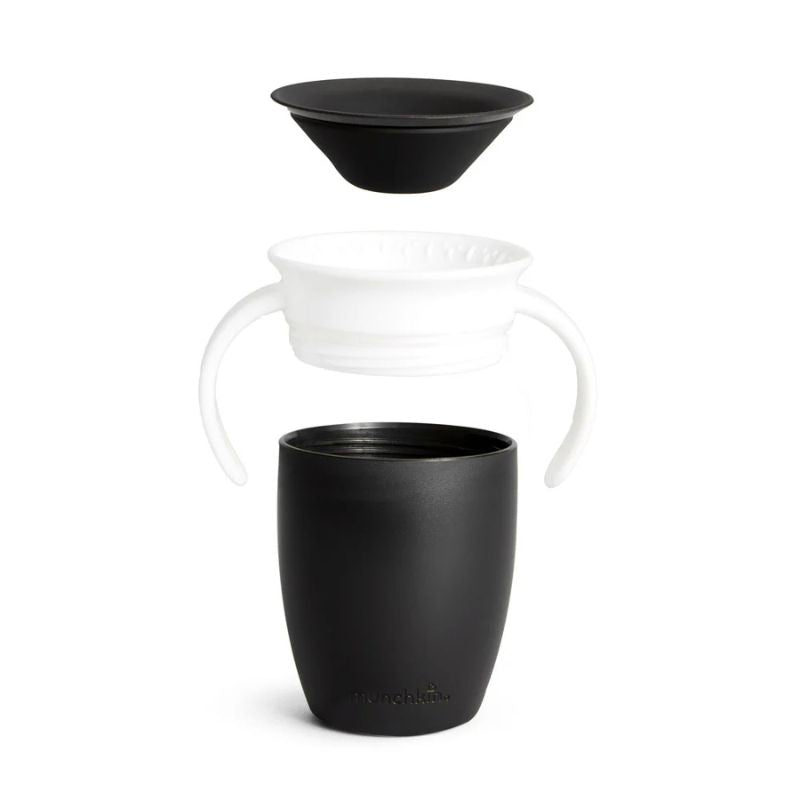 Miracle 360° Black & White 7 oz Trainer Cup - 2 Pack