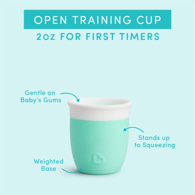 C'est Silicone 2 oz Open Training Cup Mint