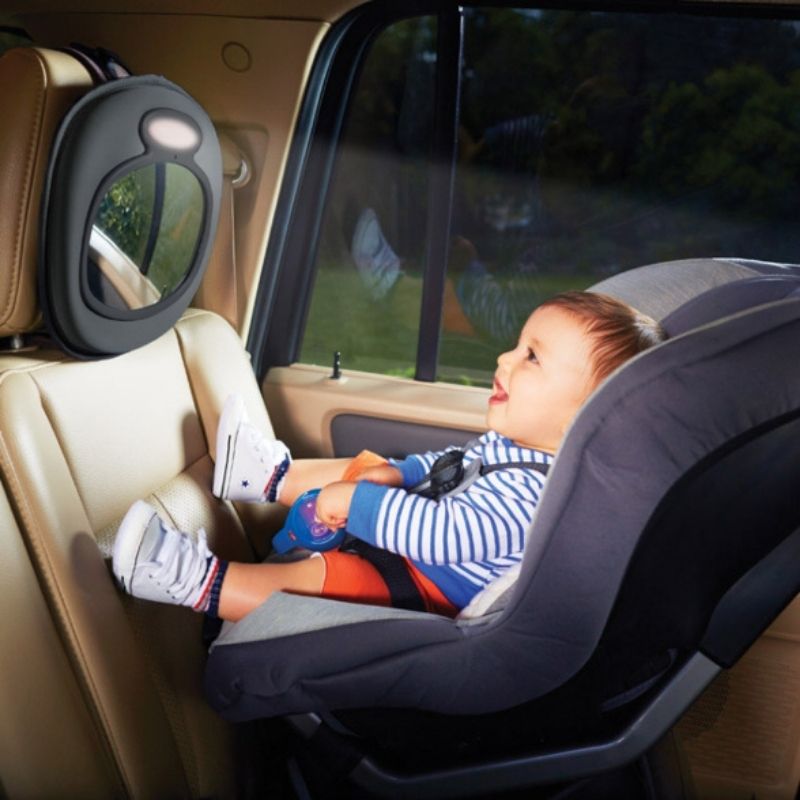 Night Light Car Seat Mirror