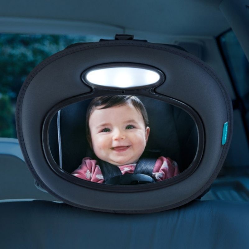 Night Light Car Seat Mirror