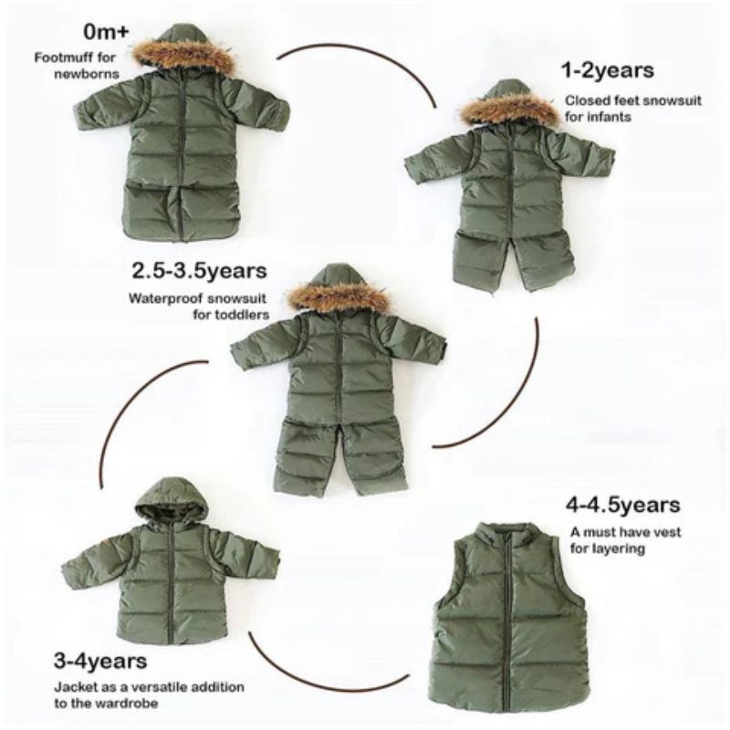 4 in 1 Transformer Snowsuit