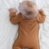 Bamboo Footed Sleepsuit Almond