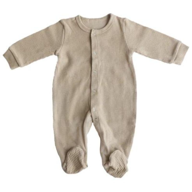 Waffle Sleepsuit Cream