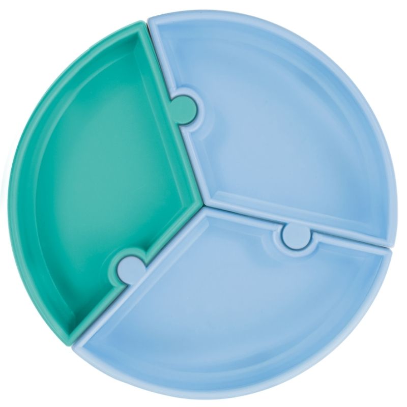 Puzzle Plate Blue/Green