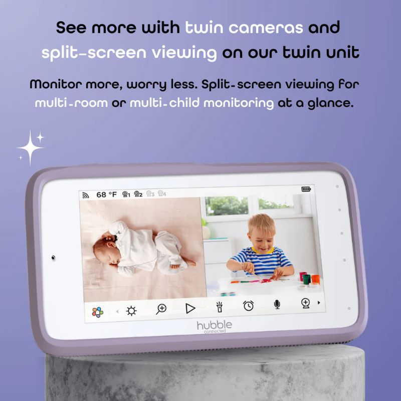 SkyVision AI Pro Baby Monitor with Adjustable Crib Mount