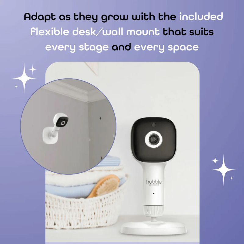 SkyVision AI Pro Baby Monitor with Adjustable Crib Mount