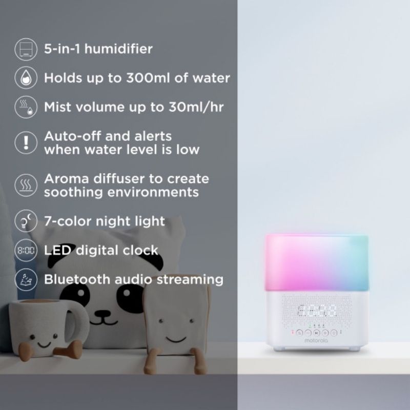 Soft Glow Aroma Humidifier Speaker