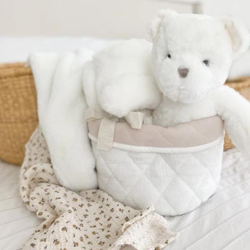 Quilted Muslin Bins - 2 Pack