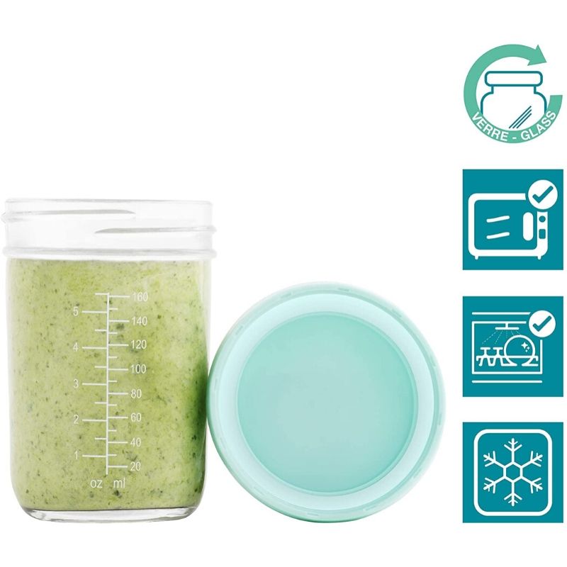 Babybols Glass Food Storage Containers - 8 pack