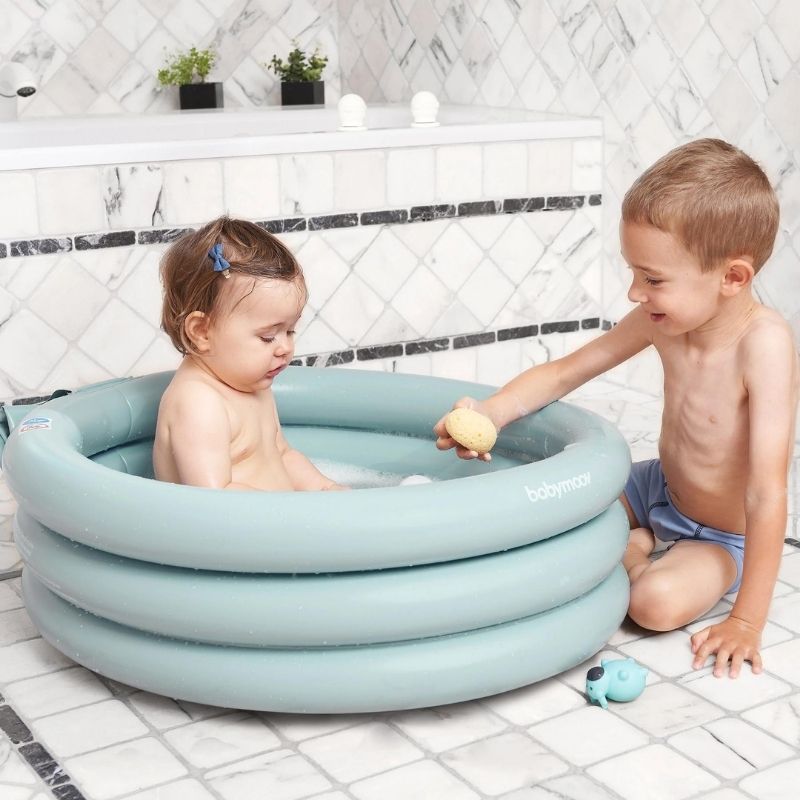 PISCINE GONFLABLE POUR bebe enfants baignoire douche sécurité