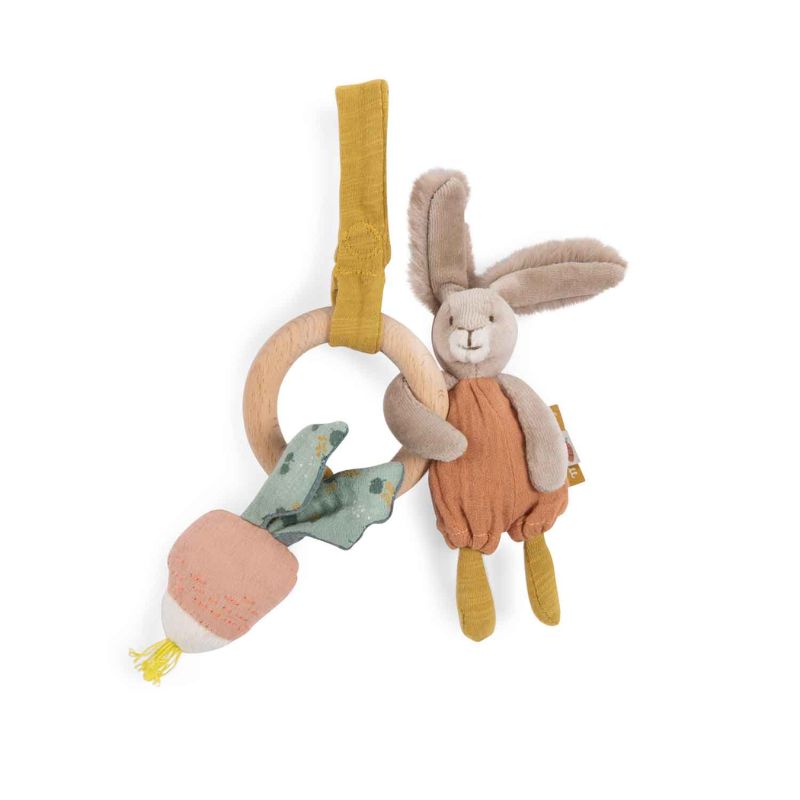 Trois Petit Lapin Rabbit - Wooden Ring Rattle