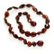 13 Inch Raw Amber Necklace Molasses