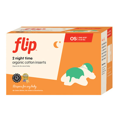 Flip Organic Night Time Inserts- 2 Pack uniq