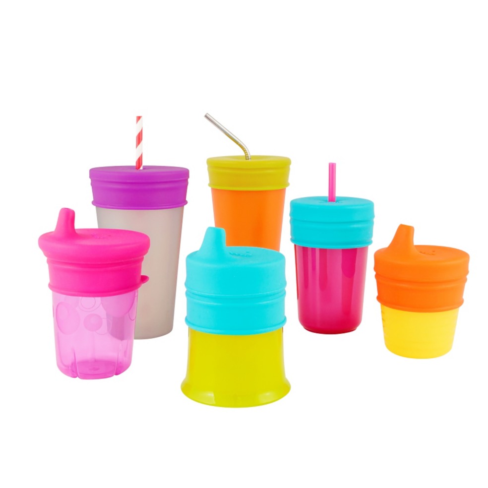 Snug Straw with Lids and Cup - 3 Pack, Snuggle Bugz