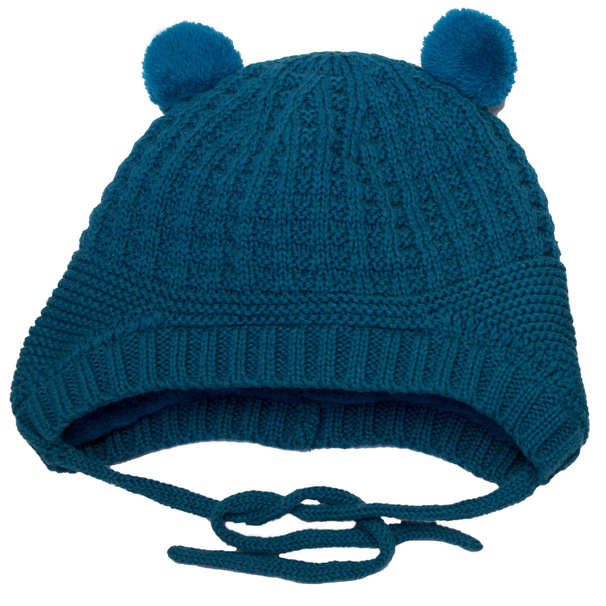 Knit Bear Hat - Lagoon