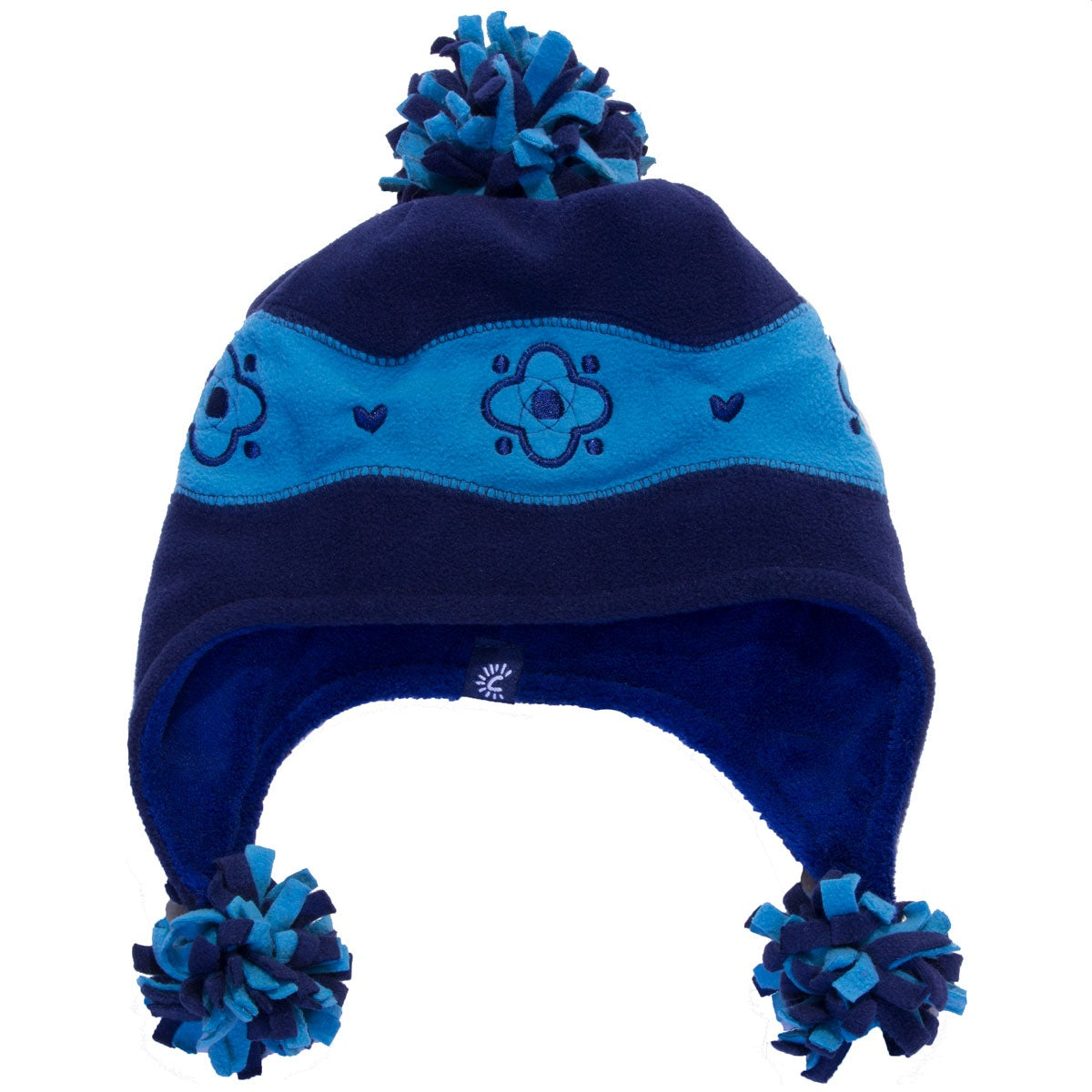 Terry Pom Hat - Navy/Blue - Large