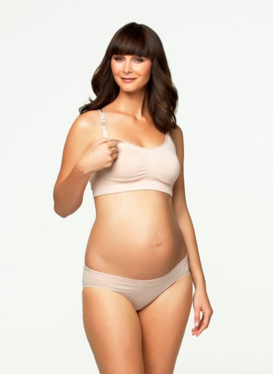 Cotton Candy Nursing Bra Black Nude