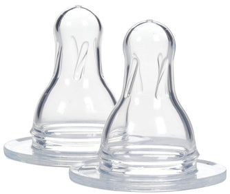 Narrow Bottle Nipples - 2 Pack