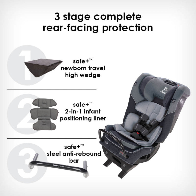 Radian 3 QX All-In-One Convertible Car Seat Gray Slate