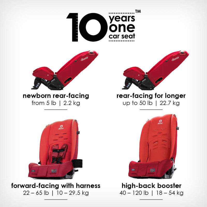 Radian 3 R All-In-One Convertible Car Seat Red Cherry