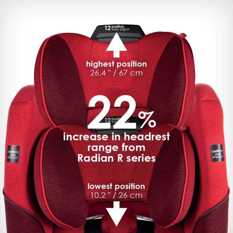 Radian 3 QXT All-In-One Convertible Car Seat Red Cherry