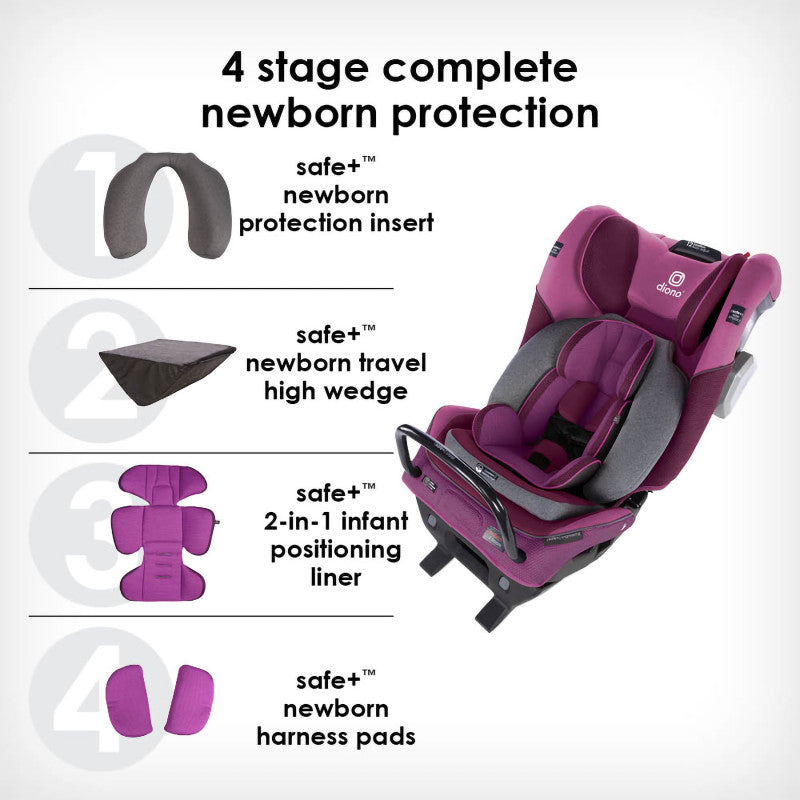 Radian 3 QXT All-In-One Convertible Car Seat Purple Plum