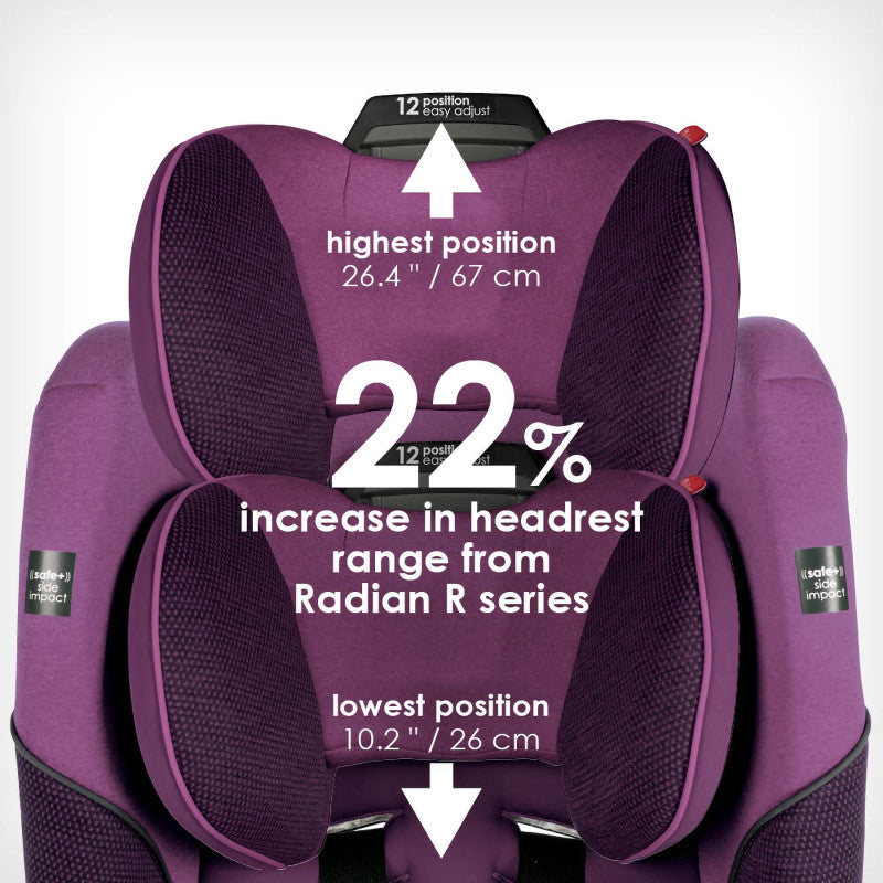 Radian 3 QXT All-In-One Convertible Car Seat Purple Plum