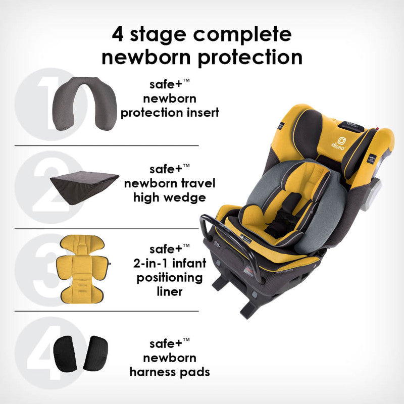 Radian 3 QXT All-In-One Convertible Car Seat Yellow Mineral