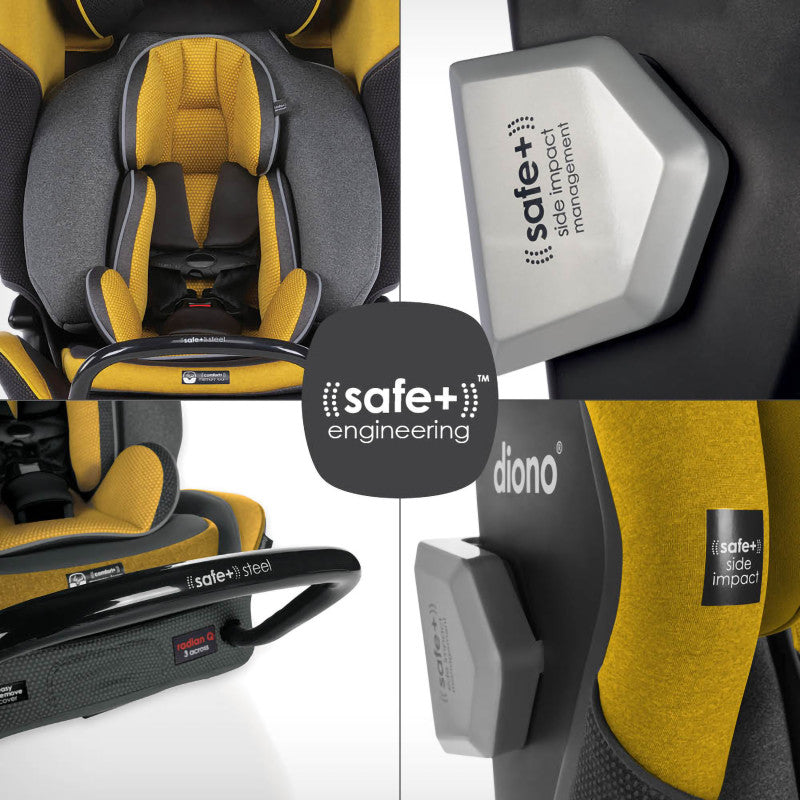 Radian 3 QXT All-In-One Convertible Car Seat Yellow Mineral