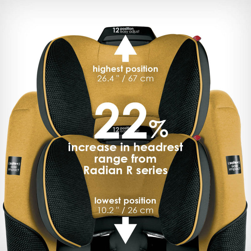 Radian 3 QXT All-In-One Convertible Car Seat Yellow Mineral