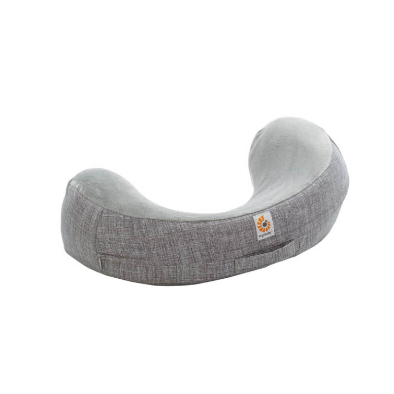 Natural Curve Nursing Pillow - Heather Grey