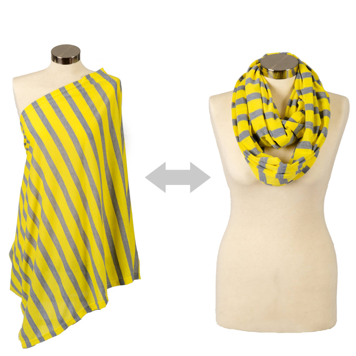 Breast Feeding Scarves Canary Stripe