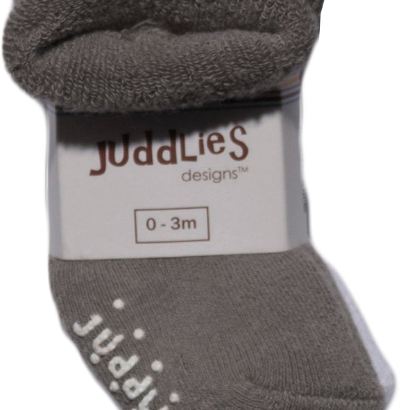 2 Pack Infant Socks white_grey