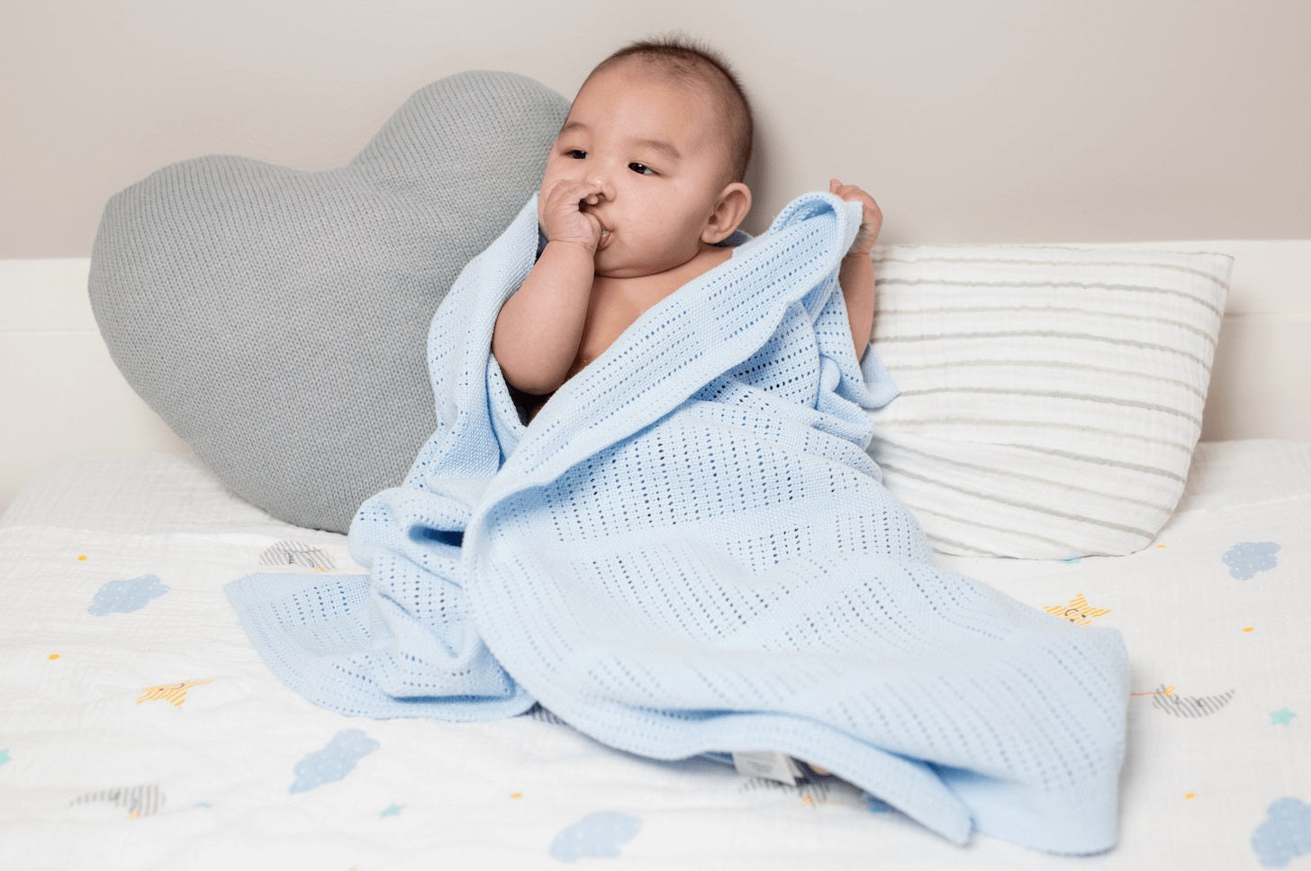 Knit Cellular Blanket