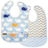 Waterproof Clean Bibs - 2 Pack blue