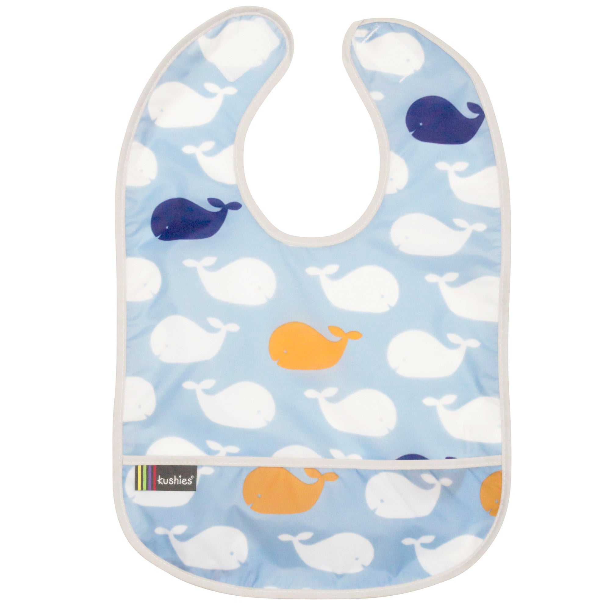 Waterproof Clean Bibs whales