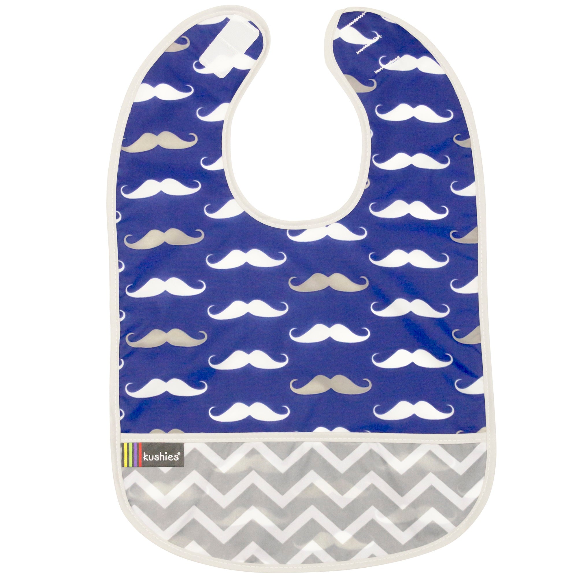 Waterproof Clean Bibs mustache