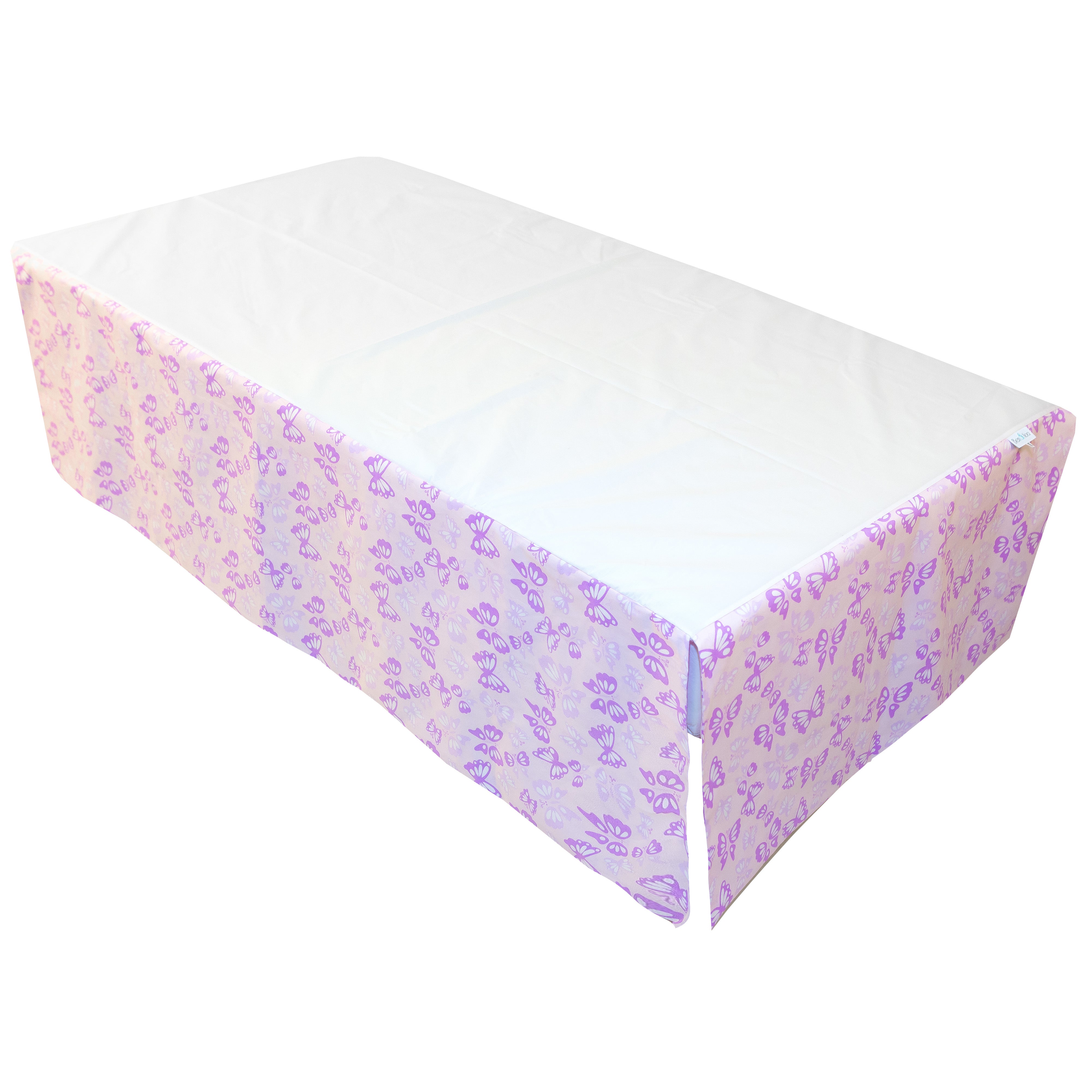 Percale Crib Skirts butterfly_pink