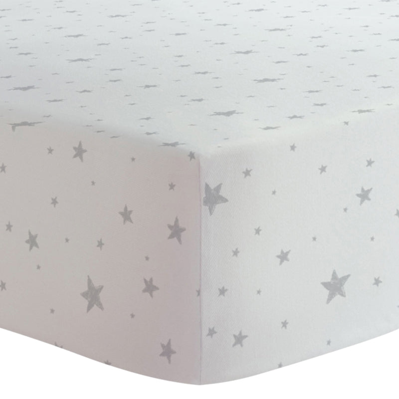 Flannel Crib Sheet - Stars