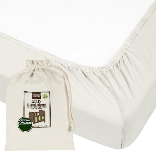 Organic Fitted Crib Sheet off_white