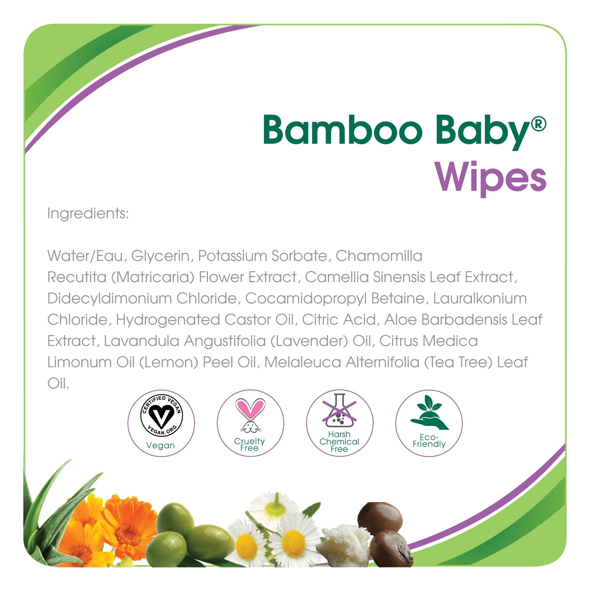 Bamboo Baby Wipes - 80 pack uniq