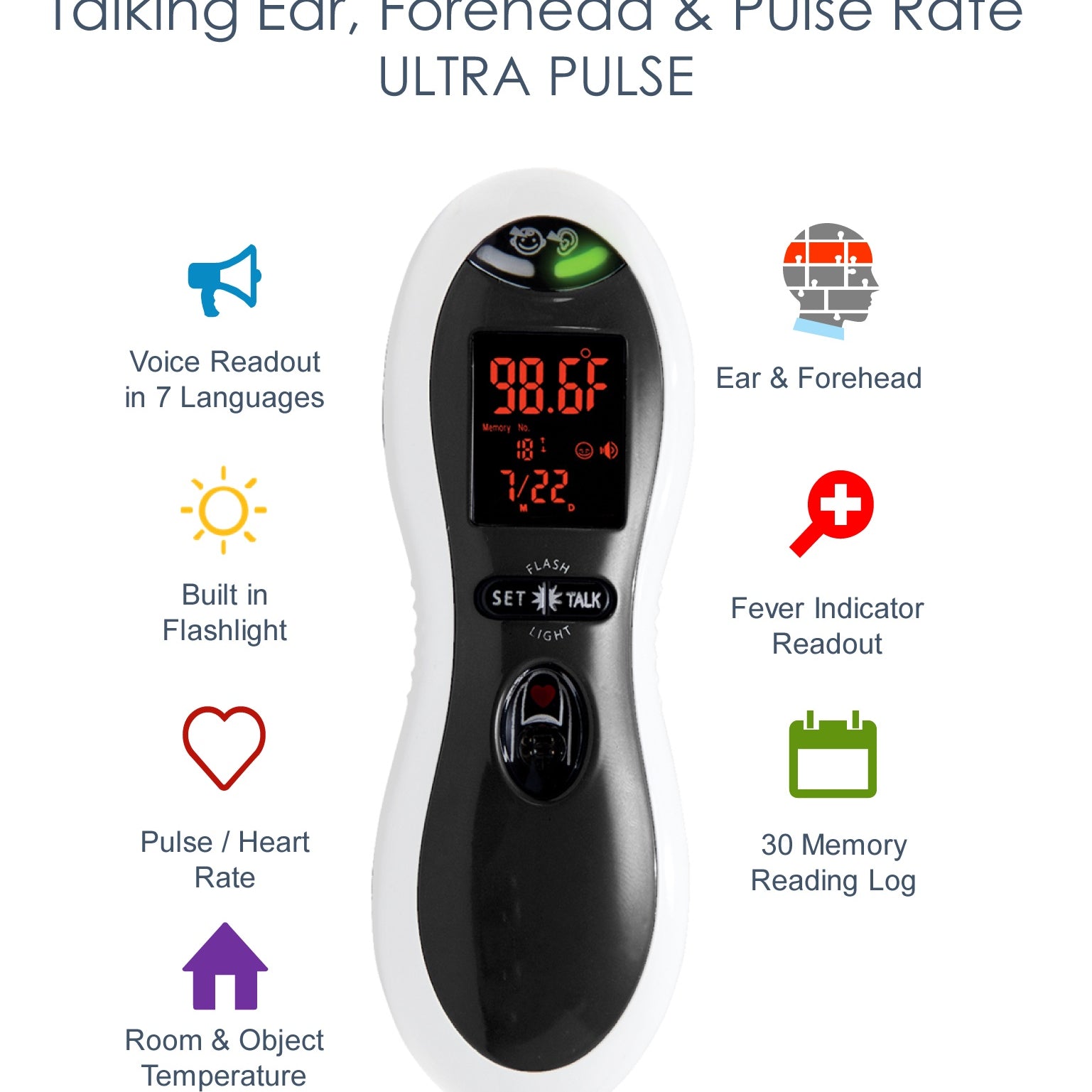 Dual Scan Ultra - Pulse + Ear + Forehead Thermometer uniq