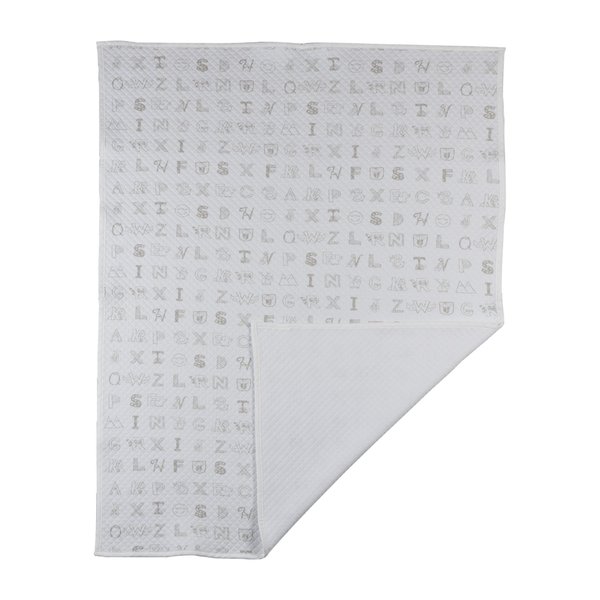 Diamond Blanket Alphabet Grey