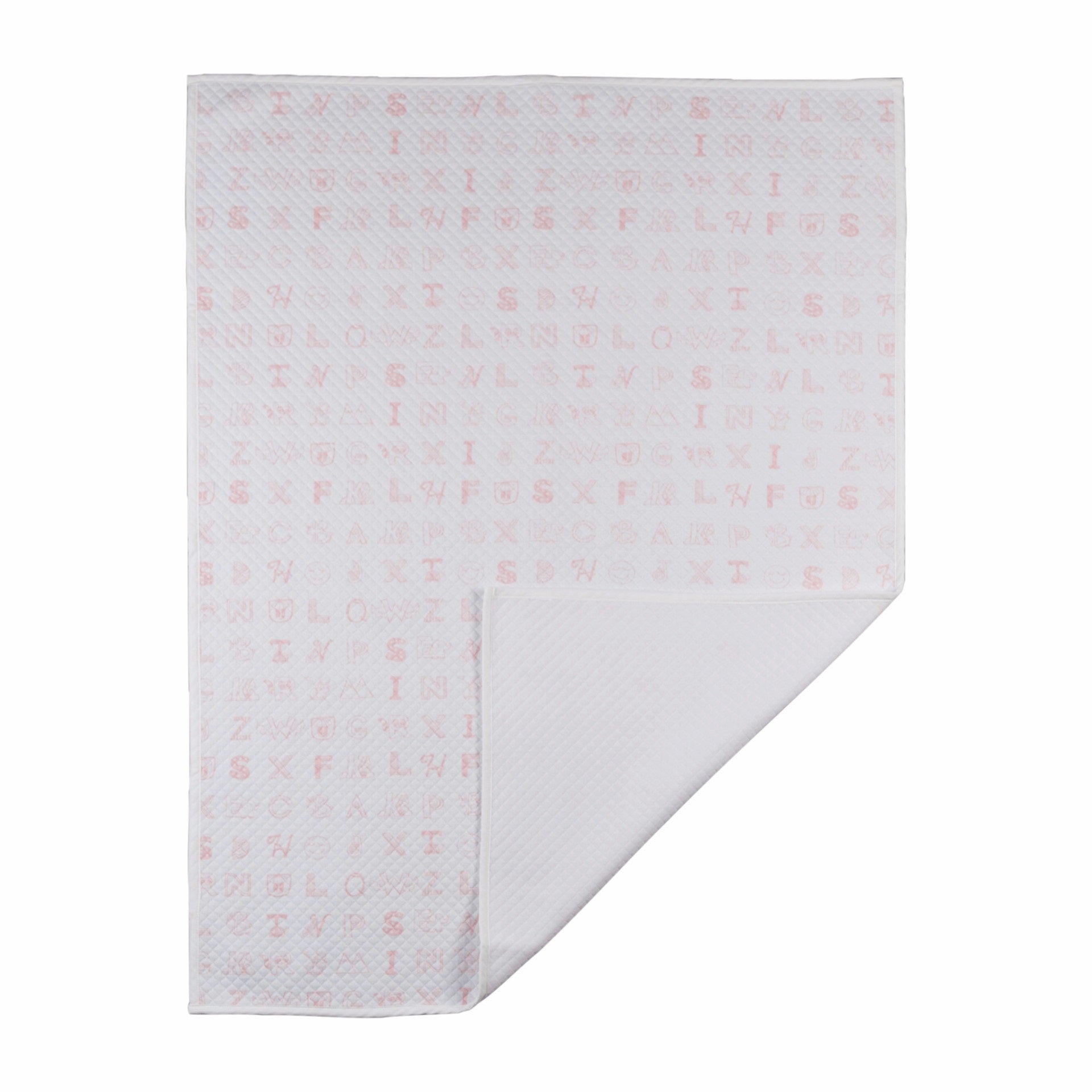 Diamond Blanket - Alphabet Pink 