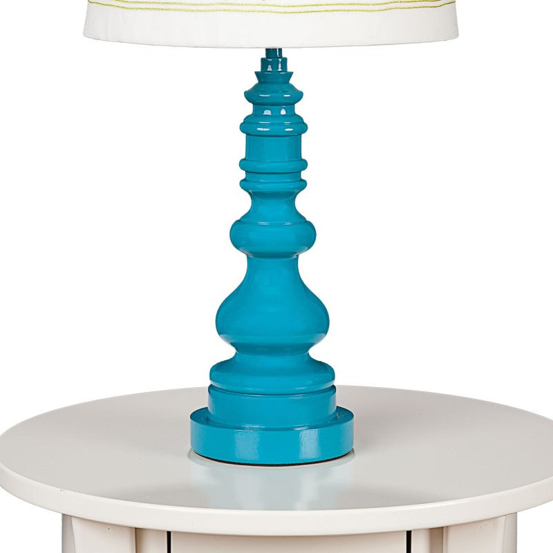 Lamp Base - Ceramic teal_spindle