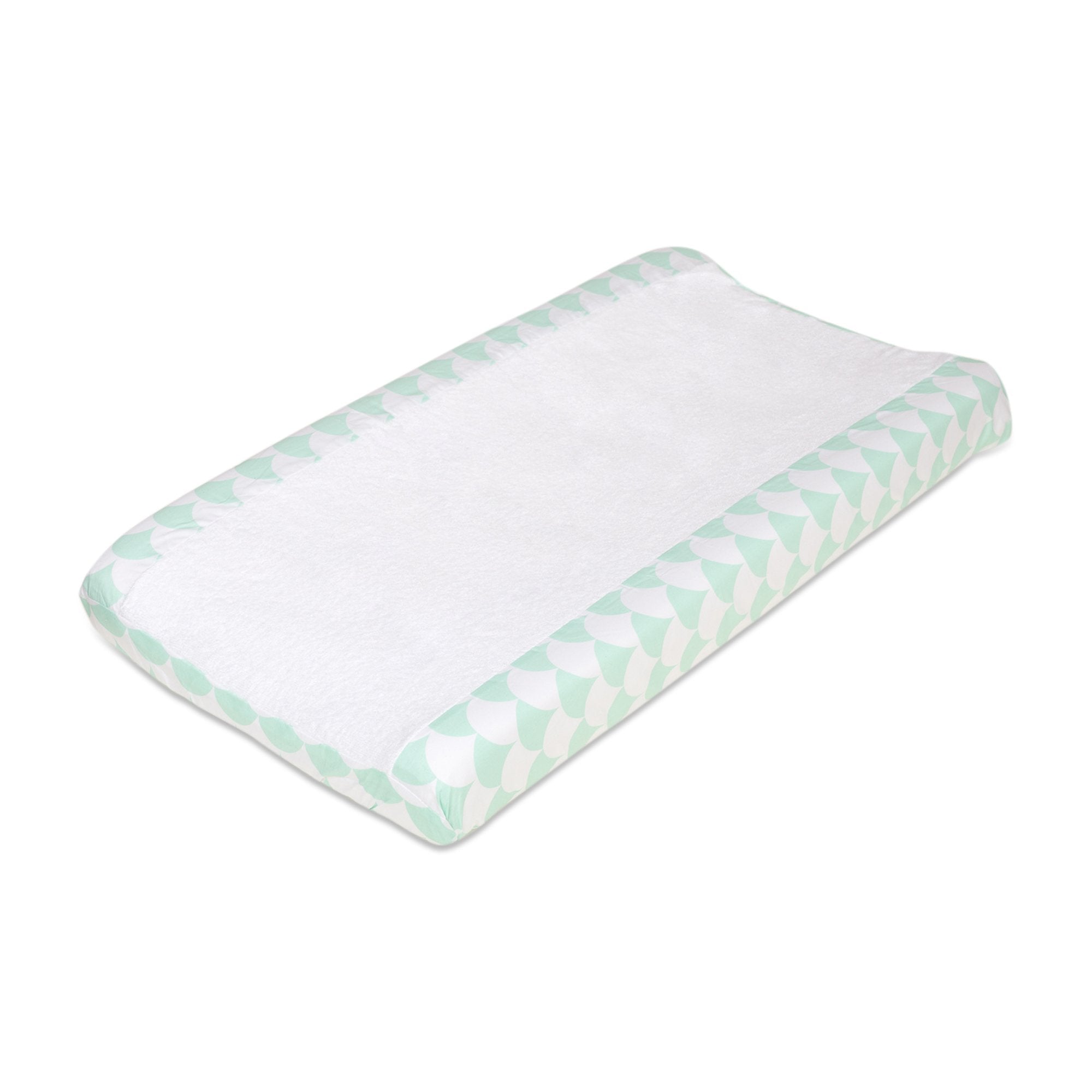 Changing Pad Cover green_scallops