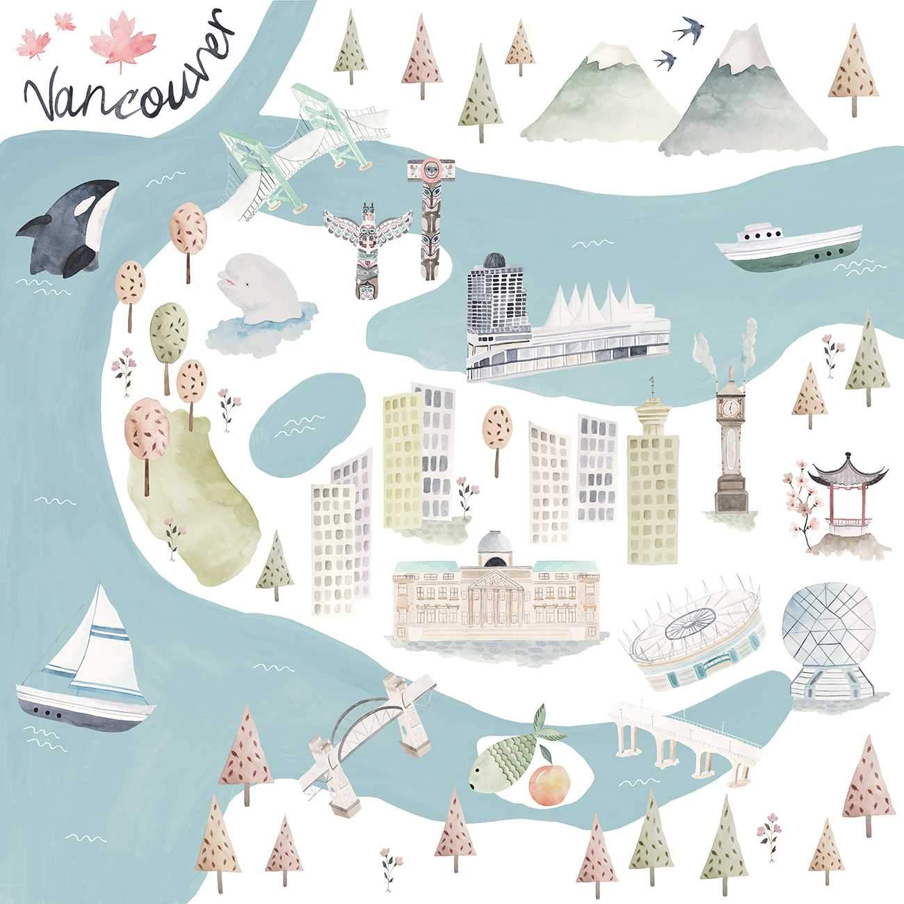 Luxe Muslin Quilt - World Cities